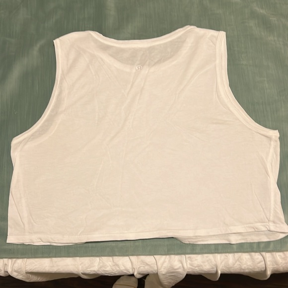 Lululemon White Cropped Tank - Picture 3 of 4